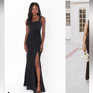 Show Me Your Mumu Black Paris Gown*Missing Belt